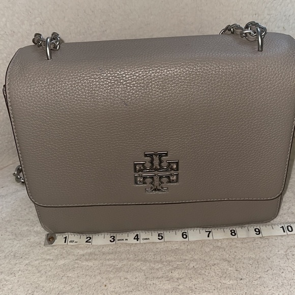 An authentic grey/taupe color Tory Burch Bag - Picture 7 of 9